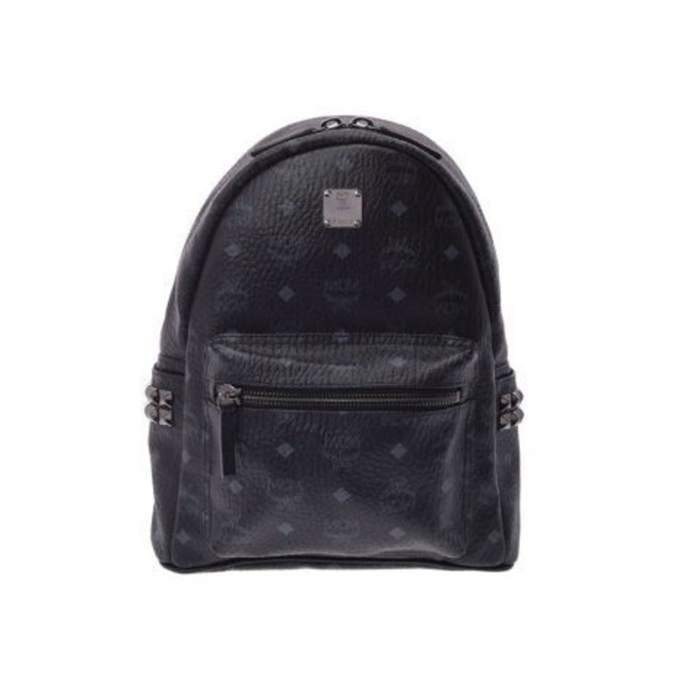 Mcm Backpack Rucksack Backpack Black Studded - image 1